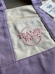 Trader Joe’s – MINI Canvas Tote Bag – Lavender – Spring 2026 – Limited Edition
