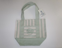 Trader Joe’s Striped Mini Multicolor Canvas Tote Bags (Set of 4)
