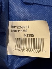 11 Double Hanging Blue Cloth Walmart Bags Heavy W/ Duty Hardware, Folding Bottom