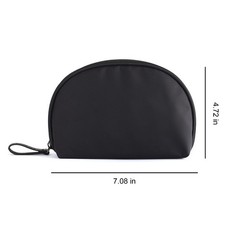 YKEBVPW Essential Pouch Portable Half Moon Waterproof Small Travel Black