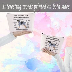 LEVLO Funny Bluetick Coonhound Lovers Gifts The Anatomy of