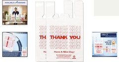 Strong High-Density White Plastic Bags – 100 PCS, Essential for Grocery Shopping