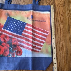 The Heritage Foundation Reusable Patriotic Tote Bag American Flag