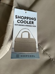 Keep Cool Insulated bag / Cooler Bag – Gray, Large w/ Front Pockets