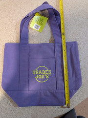 Trader Joe’s Mini Tote Bag Blue – NWT – Purple Retail Store