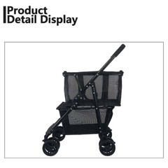 Functional Collapsible Carts Shopping Cart Utility Trolley Cart w/ Swivel Wheels