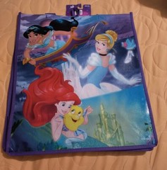 Disney Princess Ariel Reusable Large Eco Purple Shopping Tote Bag with Handles🆕