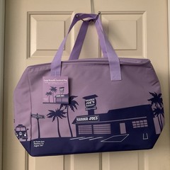 Trader Joe’s Tote Bag 8 Gal Lavender Purple Reusable Insulated Eco Shopping Ltd