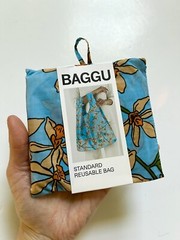 NEW! Baggu STANDARD BAG in “Orchid” Floral — Recycled Nylon SOLD OUT + RARE!