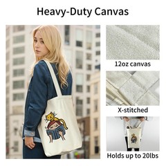 Canvas Tote Bag for Men, Book Bags for Book Lovers Gifts Bookworm Readers Lib…