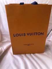 Louis Vuitton Paper Shopping Bag Reusable Orange 14″ x 9.6″ x 4.3″