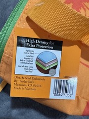 Trader Joe’s Mini Insulated Bag Orange Palm Tree Reusable Cooler Tote NEW
