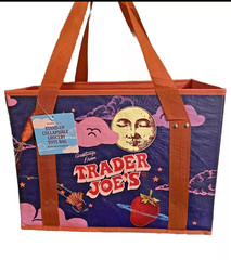 Trader Joe’s Limited Stand-Up Collapsible Tote Bag Brand NEW Moon & Sky