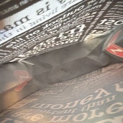 Lululemon Reusable Tote Bag Black/White Text Print “friends are more important”