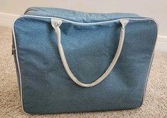 KeepCool Large Blue Reusable Insulated Cooler Bag Keeps Food Drinks Hot/Cold