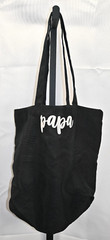 Black Papa Bear Tote Bag 100% Polyester Size 16″X5″X13″ RN#131986
