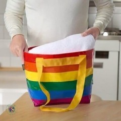 IKEA STORSTOMMA Small Pride Bag Rainbow Reusable Shopping Tote LGBTQ