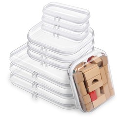 Dimore Ultimate Organizer Kit – 9 Pack Clear Hard Shell Zipper Case (3 CLR