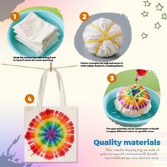 10 Pack Sublimation Tote Bags Blanks large 15 x 16 in with Long Handle Reusab…