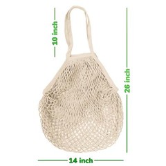 5 Pack Cotton String Shopping Bags Reusable Washable Grocery Mesh Bags Organizer