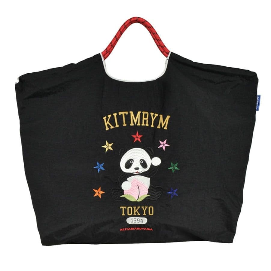 [US Tax Paid] KEITA MARUYAMA Ball&Chain KITMRYM Panda Embroidered Bag Black NEW