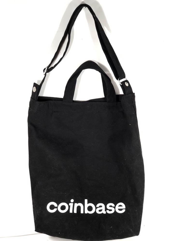 Coinbase BAGGU TOTE DUCK BAG BLACK ONE SIZE New NWT
