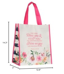 Reusable Shopping Tote Bag For Women May The Lord Bless You And Keep You Number