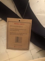 Trader Joes 2 Reusable Fashion Tote Bags Heavy Duty Canvas Bag NWT Rare In Store