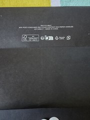 Authentic CHANEL Paper Shopping Bag Rope Handle Glossy Black 10.5 x9 x4.5”
