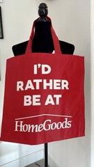 NEW Double Sided I‘d Rather Be At Home Goods Tote Bag Reusable HTF
