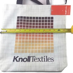 Knoll Textiles Fabrics Upholstery Design Vinyl Promo Gift Shopping Bag Tote NEW