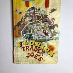 Trader Joe’s Florida Sunshine State Citrus Orange Tote Bag Reusable Shopper NWT!