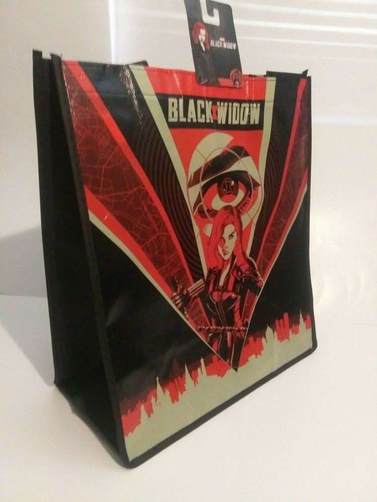 Marvel Black Widow Reusable Tote Grocery Gift Bag Avengers