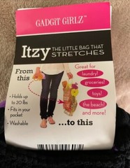 GADGIT GIRLZ NEW Itzy Mesh Bags 3-Pack Expandable Reusable Washable Multi-Use