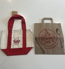 Trader Joe’s Mini Canvas Tote Bags – Holiday 2025 – Set of 4 you choose– w/ Tag