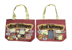 Trader Joe’s | Cheese Adventures Canvas | Tote Bag | Reusable Grocery Shopping