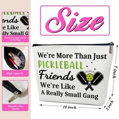 Pickleball Gifts for Women, Pickle Ball Makeup Bag, Birthday multicolor02