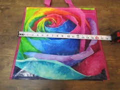 Flower Floral Summer Heavy Duty Reusable Tote Shopping Bag 16″ X 16″ X 9″