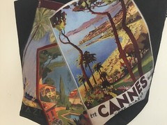 LANCOME Riviera Collection Tote FRENCH THEME Bag REUSABLE SHOPPING/ BOOK BAG