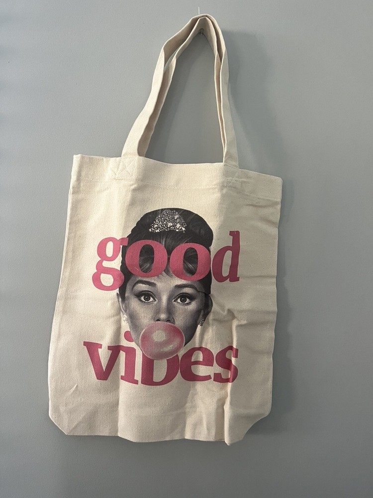 Good Vibes Audry Cotton Shopping Bag