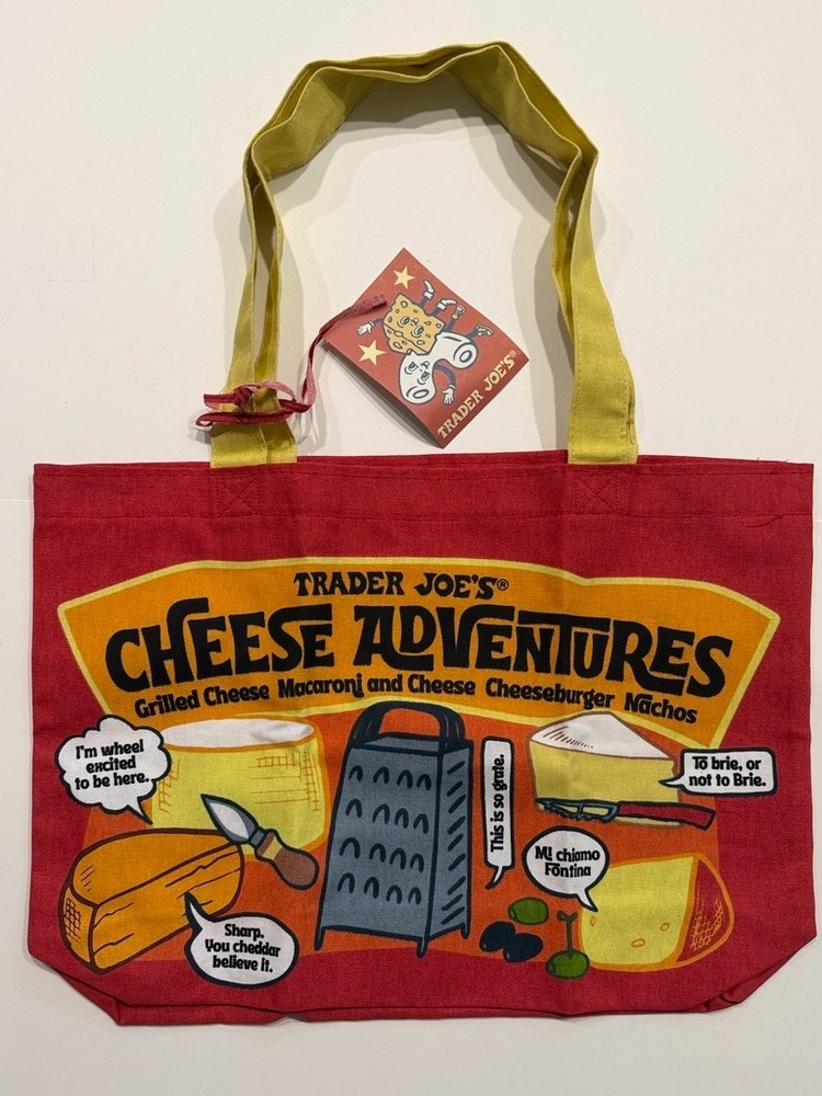 Trader Joe’s Cheese Bag – Reusable Shopping Tote – Brand New w/ Tags