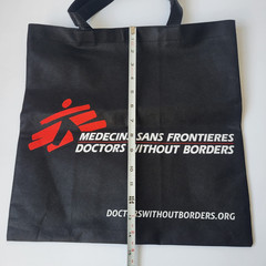 Doctors Without Borders Logo Black Tote Reusable Shopping Bag + Pen Multi Tool