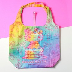 Hello Kitty Tote Bag 50th Anniversary Hawaii Paradise Graphic Reusable Shopping