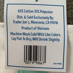 NWT Trader Joe’s Mini Pastel Canvas Tote Bag, Delicate Pink
