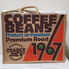 Trader Joe’s “Coffee Beans / Pasadena 1967” Jute Tote Premium Collector