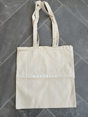 Marcella Cotton Canvas Tote Bag NWOT 14.5″ X 15″