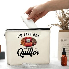 Funny Gambler Casino Slot Machine Makeup Bag Cosmetic 10″ x 7″, Multicolor330