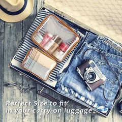 6pcs Clear 1 Large, 2 Medium, 3 Small, Brown（1 2 3 Small）