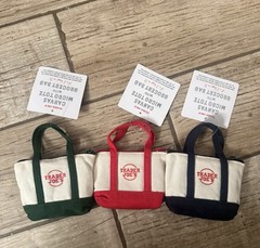 Trader Joe’s Canvas Micro Tote Reusable Shopping Bag Multicolor Set of 3 Small