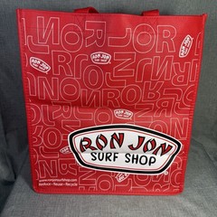 Ron Jon Surf Shop Reusable Shopping Bag Red Letters Reduce Reuse Recycle Tote